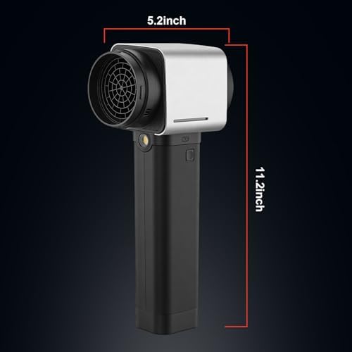 Car Dryer Air Blower, Cordless Handheld Turbo Jet Leaf Blower for Car Drying Keyboard Dust Removal, Portable 750W 4 Speed Setting High Power Electric Cleaning Tool