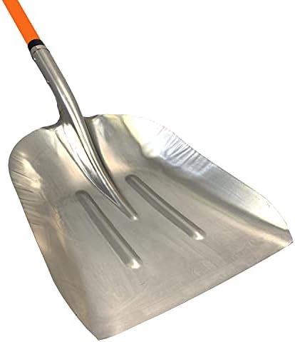 Ashman Aluminium 48 inch Snow Shovel with Large Head and Durable Handle. (Scoop Shovel, 2 Pack)