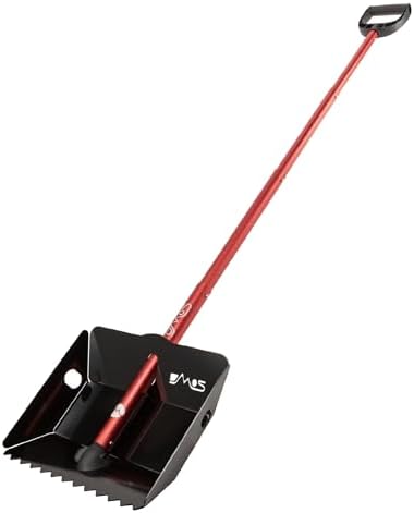 DMOS Stealth Collapsible Snow Shovel - Black/Red - X-Large