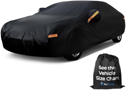 EzyShade Car Cover Waterproof All Weather. See Vehicle Size-Chart. Black A5