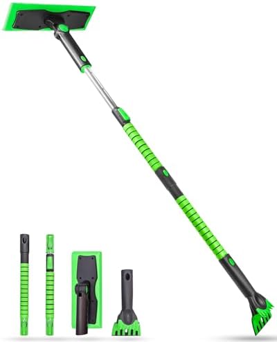 SEAAES 55 Inch Snow Broom and Ice Scraper for Truck SUV Windshield