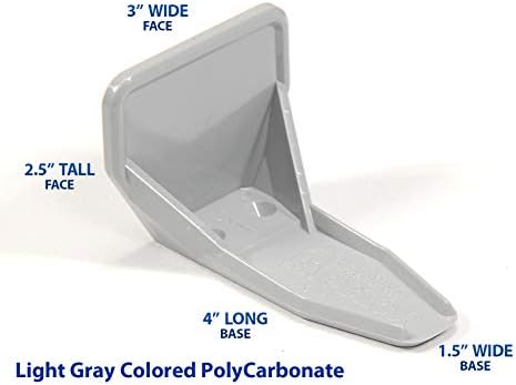 Deuce Snow Guards for Metal Steel Corrugated Roof (25 Pieces with Adhesive) (Light Gray)