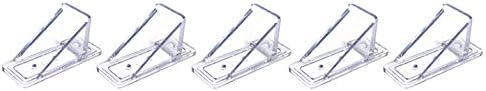 V2-MINI Roof Guard Snow Guard Prevent Sliding Ice Snow Stop Buildup Plastic Multipack-Multicolor (5, Clear)