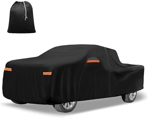 X AUTOHAUX 210D-PU Car Cover for GMC for Sierra Crew Cab 6.6FT