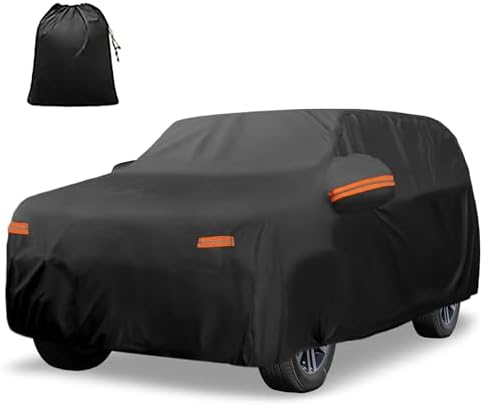 X AUTOHAUX Waterproof Full Car Cover for Toyota 4Runner 210D-PU w/Zipper