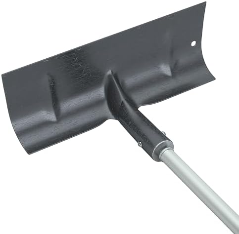 Roof Snow Rakes - 2-16 FT Extendable, 15.7" Alloy Steel Head, Anti-Slip Rubber Grip