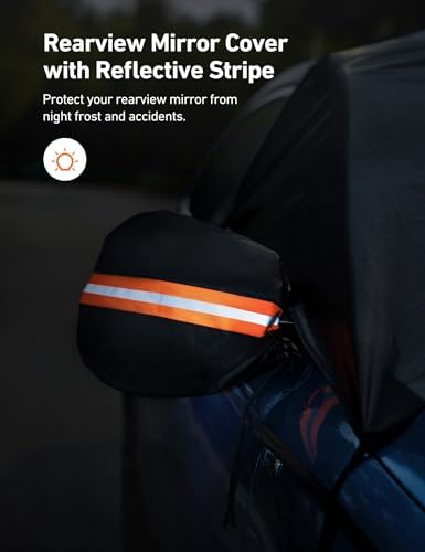 AstroAI Windshield Cover for Ice and Snow, Frost Protector Car Snow Cover