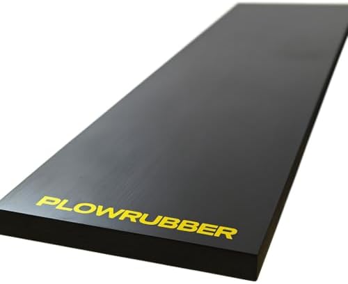 UHMW ATV/UTV Snow Plow Poly Cutting Edge Industrial Strength 1/2" X Thick X 3" Wide Driveway Safe plow Blade, Poly plow Cutting Edge, Snow Blower Edge, ATV Snow plow Blade, (54" Long)