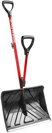 Snow Joe Snow Shovel with 18-Inch Blade and Assist Handle, SJ-SHLV01-RED