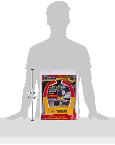 TRIMAX TCL65 - Trailer Wheel Lock - Fits 6"-10.5" Tires - Wheel Boot Lock for Trailer, Car, Truck, Boat, ATV, Camper, and More