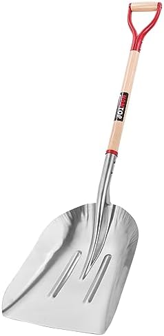 Aluminum Snow Shovel Driveway Snow Removal Tools Wide Grain Shovels