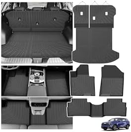 Powerty Floor Mats for 2022-2026 2027 Kia Sportage Gas(Not for 2026-2027 X-Line、SX-Prestige、 X-Pro Prestige), All Weather 3D TPE Anti-Slip Trunk Cargo Liner Seat Back Covers Protectors Full Set Car