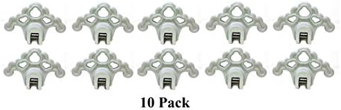 Plastic Roof Ice Guard Snow Guard Snow Stops for Standing Seam Metal Roofing - Multi-Color/Multi-Pack Listing (10, Light Grey)