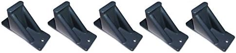 JSP Manufacturing Dark Grey Plastic Mini Roof Snow and Ice Guard - Multi-Quantity Pack | Prevent Sliding Snow Stop Buildup (5)