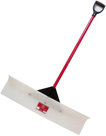 Bully Tools Ultra 36" HMW Snow Pusher Fiberglass D-Grip, Made in USA