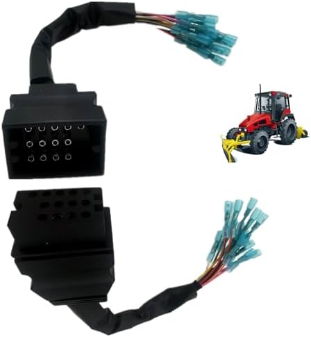 Snow Plow Wiring Harness Repair Kit MSC04753 MSC04754 for Boss Snowplow Blade,13 Pin Connector Repair Ends Vehicle Side and Plow Side
