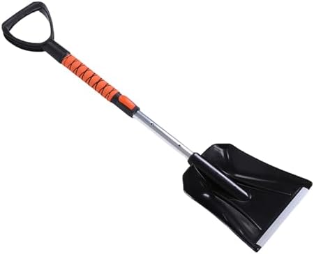 Asixxsix Ice Scrapers for Car, 4 in 1 42 Inch Extendable Snow Brush, Snow Shovel with 180 Pivoting Brush Head Foam Grip 450lbs Load Capacity for Truck SUV Vehicles