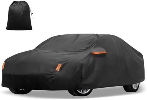 X AUTOHAUX Waterproof Full Car Cover for Toyota Camry 2007-2022 210D-PU