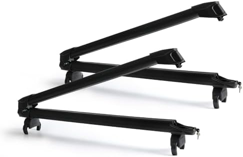 Universal Ski Roof Rack for Crossbars Fits 6 Pair Skis or 4 Snowboards