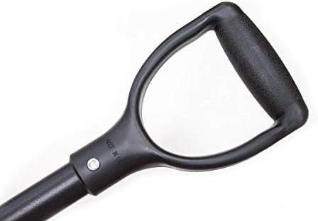 Bully Tools 7" High-Strength All Steel Ice Chopper w/Extra Long Fiberglass Handle D-Grip - Ideal Ice Breaker Tool for Sidewalk & Driveway - Heavy Duty Metal Stairway Snow Scraper - Made in the USA