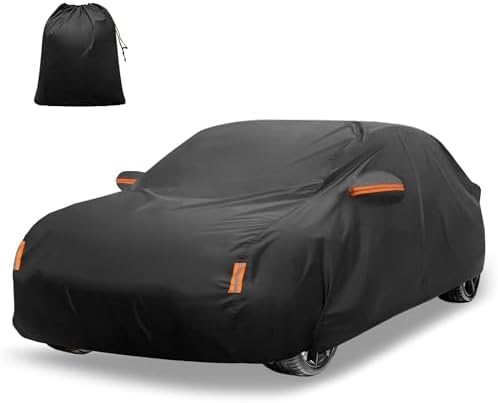 X AUTOHAUX 210D-PU Car Cover for Honda Civic Sedan Coupe