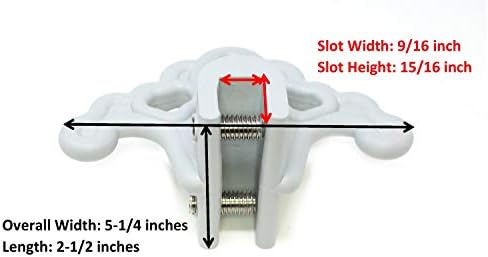 Plastic Roof Ice Guard Snow Guard Snow Stops for Standing Seam Metal Roofing - Multi-Color/Multi-Pack Listing (10, Light Grey)