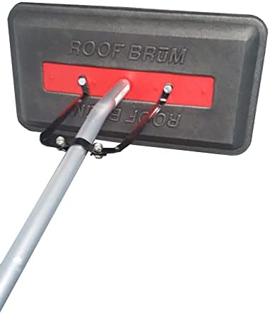 Mobile RoofBrum Snow Broom for Extra Large Vehicles, 12 Foot – No Scratch Snow Removal Foam Head, 3 Piece Handle with 60 Degree Roof Reach – Clear Snow from Your RV, Box Truck, Cargo Van, Trailer