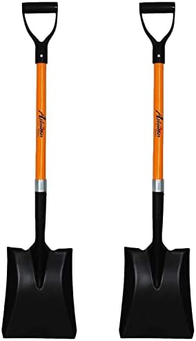 Ashman Transfer Shovel (2 Pack) – 41 Inches Long D Grip with Durable Handle – A Premium Quality Multipurpose Shovel for Heavy Duty Construction, Farming, and Outdoor works, Gardening, Landscape works.