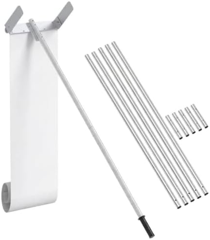 Hidalife Snow Roof Rake, 30ft Snow Removal Tool with Wheel and Adjustable Extended Long Handle for Cedar Shake, Metal, Tile Roofs