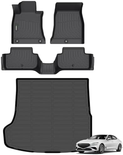 ANBINGO® Floor Mats & Cargo Liner for Genesis G70 RWD 2019-2026