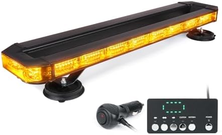 LUMENIX 120 LED Rooftop Strobe Light Bar with Controller for Trucks