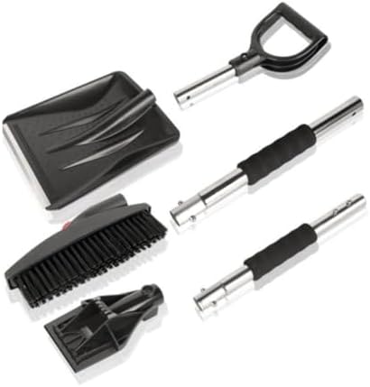 3 In1 Multi Functional and Extendable Snow Removal Shovel Three in One Snow Shovel Vehicle Mounted Snow Removal Shovel(Black)