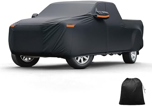 X AUTOHAUX Waterproof Full Car Cover for Toyota Tundra 210D-PU w/Zipper