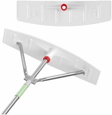 Telescoping Snow Removal Tool with Ice Scraper for Roof and Vehicle Clearing,Arc-Shaped-2–4m/6.6-13ft