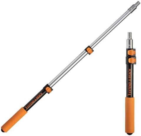 1.5-3 ft Long Paint Roller Extension Pole, Multi-Purpose Telescopic Handle