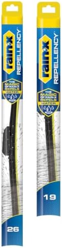 Rain-X 810354 Repellency Water Repellent Wiper Blades, 26" & 19" Windshield Wipers, All Weather Streak-Free for Enhanced Visibility w/Water Repellency Formula [Amazon Exclusive]