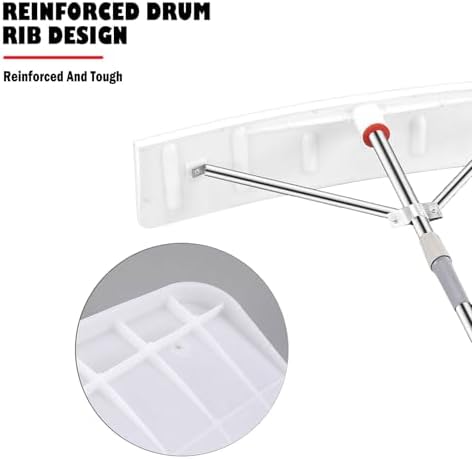 Reinforced Roof Snow Rake, Extendable Aluminum Handle