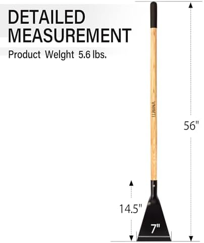 VNIMTI Ice Chopper for Driveway, Heavy Duty Ice Chopper Tool for Ice Removal with Wooden Handle, 56 Inches