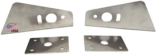 Buyers Products PLB12S Truck Hood Light Brackets for Use with Single Stud Plow Lights, Stainless Steel