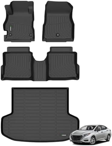 ANBINGO® Floor Mats & Cargo Liner for Nissan Versa 2020-2025, Sedan/S/SV/SR