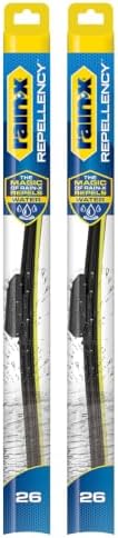 Rain-X 810365 Repellency Water Repellent Wiper Blades, 26" Windshield Wipers (Pack of 2), All Weather Streak-Free for Enhanced Visibility w/Water Repellency Formula [Amazon Exclusive]