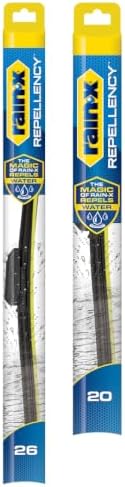Rain-X 810352 Repellency Water Repellent Wiper Blades, 26" & 20" Windshield Wipers, All Weather Streak-Free for Enhanced Visibility w/Water Repellency Formula [Amazon Exclusive]