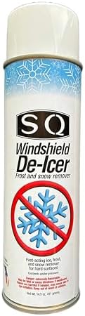 SQ Windshield De-Icer Frost and Snow Remover, 14.5 oz per can (1)
