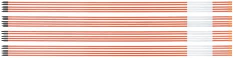 Autoparts 20Pack 48In Driveway Markers, 5/16-Inch Diameter Snow Stakes