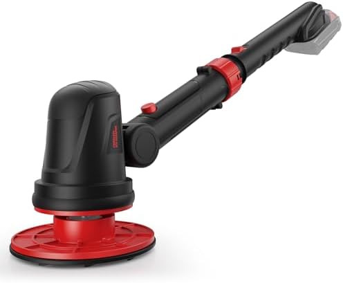 Electric Ice Scraper for Milwaukee 18V Battery, 1300RPM High-Speed Windshield Scraper for Ice and Snow, 45° Head Adjust, Extension Rod, Ice Scraper for Car Window(Battery Not Included) (Red)