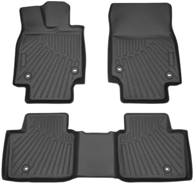 Powerty Floor Mats for 2023 2024 2025 2026 Toyota Crown All Weather 3D TPE Anti-Slip Car Liners for 1st & 2nd Row Accessories