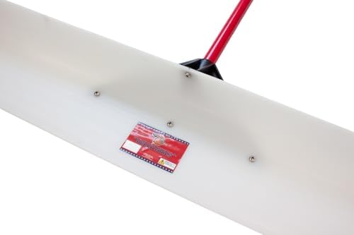 Bully Tools Ultra 24" HMW Snow Pusher Fiberglass D-Grip, Made in USA