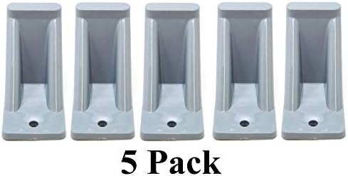 JSP Manufacturing Light Grey Plastic Mini Roof Snow and Ice Guard - Multi-Quantity Pack | Prevent Sliding Snow Stop Buildup (5)