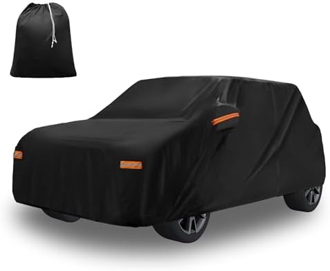 X AUTOHAUX Full Car Cover for Mini Cooper 2DR 2002-2021 210D-PU w/Zipper