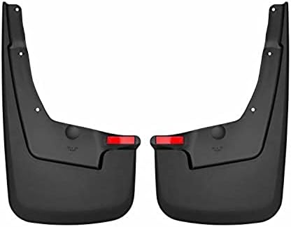 Husky Liners Custom Mud Guards | Fits 2019-2026 Dodge Ram 1500 w/Out OEM Fender Flares | Front Set, 2-pc Black - 58141